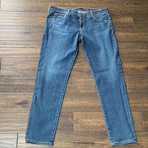 Ag Adriano Goldschmied Classic Blue Straight Leg Jeans. Pre-Owned. Size:32R.